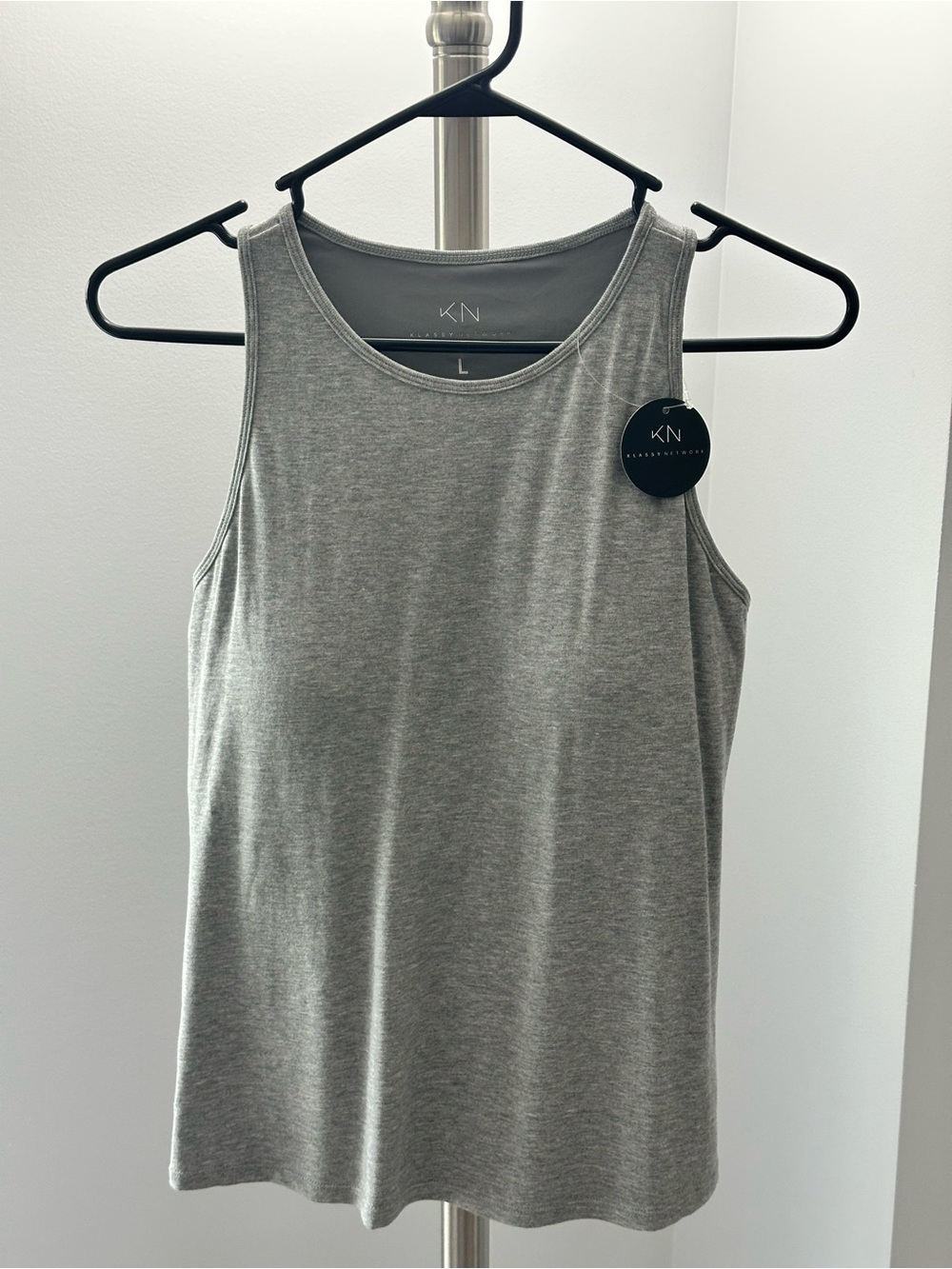 Klassy Network Gray Tank Top